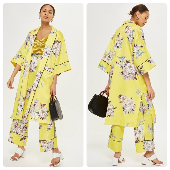 Topshop Jackets & Blazers - Topshop Heron Print Kimono sz 6